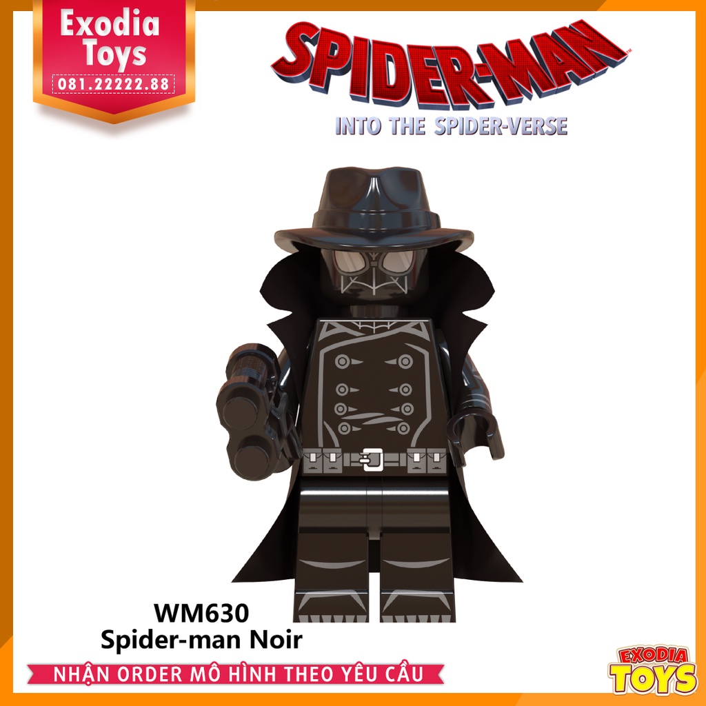 Xếp hình minifigure nhân vật siêu anh hùng Spider Man : Vũ Trụ Mới - Đồ Chơi Lắp Ghép Sáng Tạo - WM6052