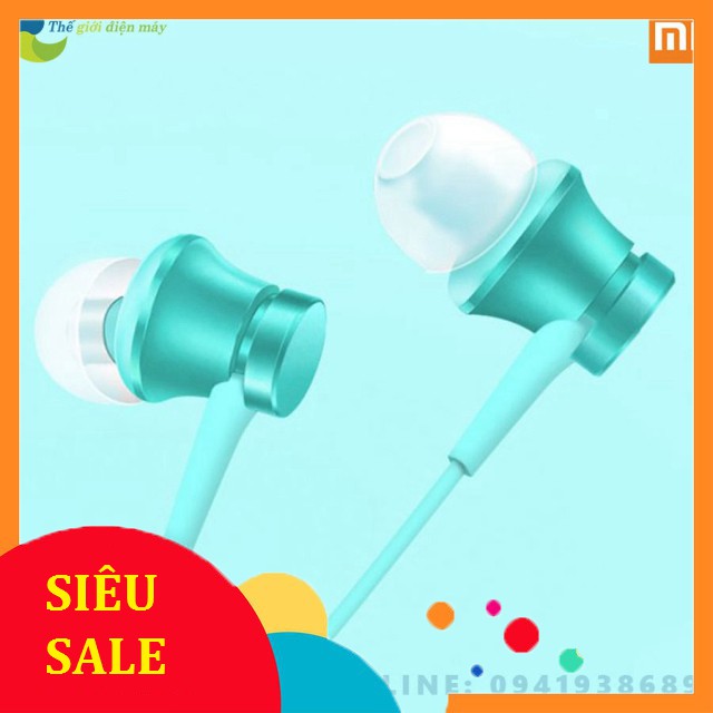 [SiêuRẻ] Tai nghe xiaomi piston lite 2017 black dây 1.1m có jack 3.5mm có mic vỏ nhôm nguyên khối màu ngẫu nhiên - BH 6 