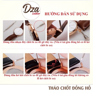 Dụng cụ tháo chốt đồng hồ Dza leather
