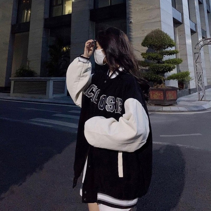 Áo Khoác Bomber CHOOSE Áo Khoác Chất Nhung Dày Dặn Form Rộng Unisex Nam Nữ Mặc Thoải Mái [Ảnh Thật + Video]