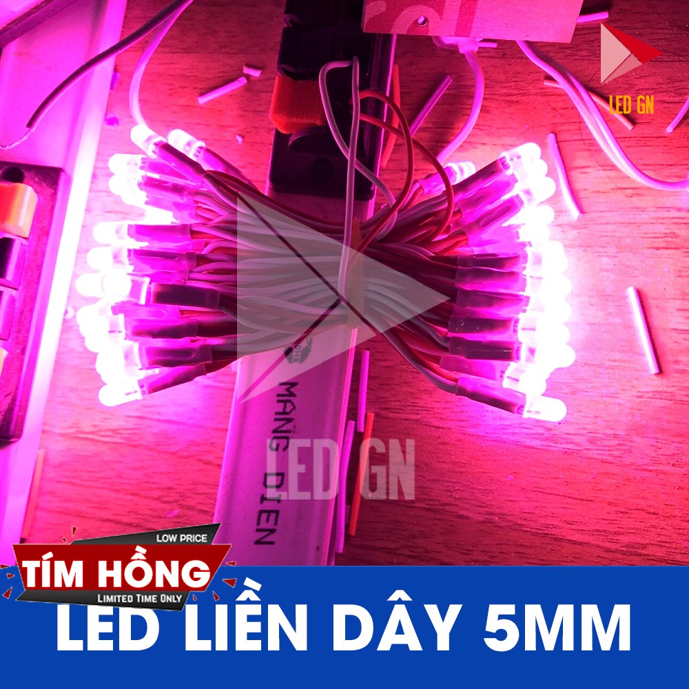 LED Liền Dây 5mm - Đủ Màu - 5V DC