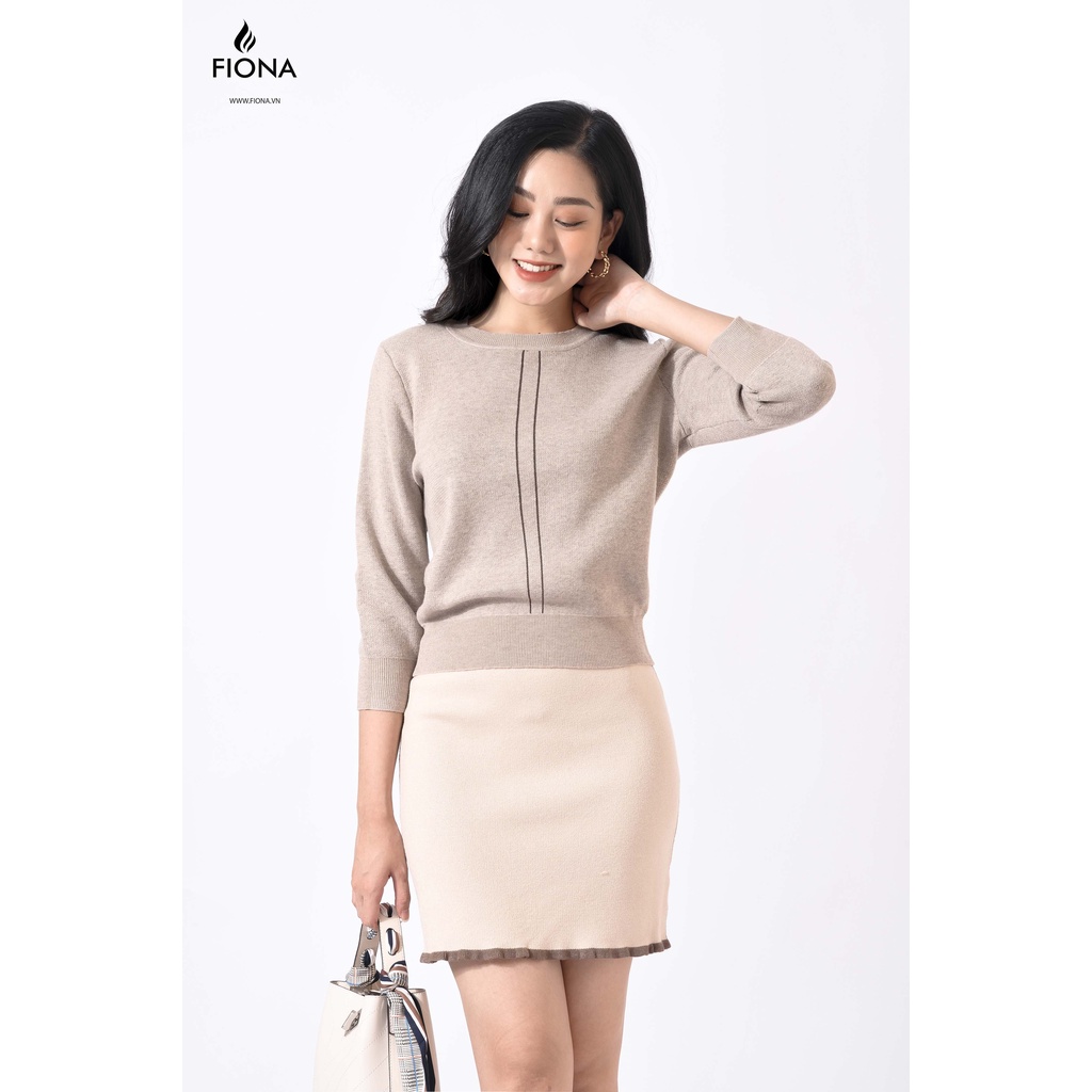 Áo Len Tay Lỡ FIONA, Áo Len Cổ Tròn Thu Đông Nữ Tính Mã F850760 | BigBuy360 - bigbuy360.vn