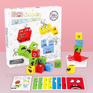 Bộ Đồ Chơi Lắp Ráp Biểu Cảm Khuôn Mặt Bằng Gỗ Cho Bé