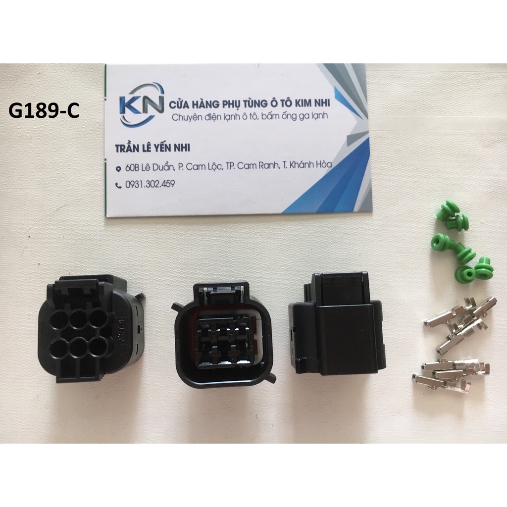 G189-Giắc cắm Thích hợp cho đèn pha Hyundai Kia Freddy 6 lỗ