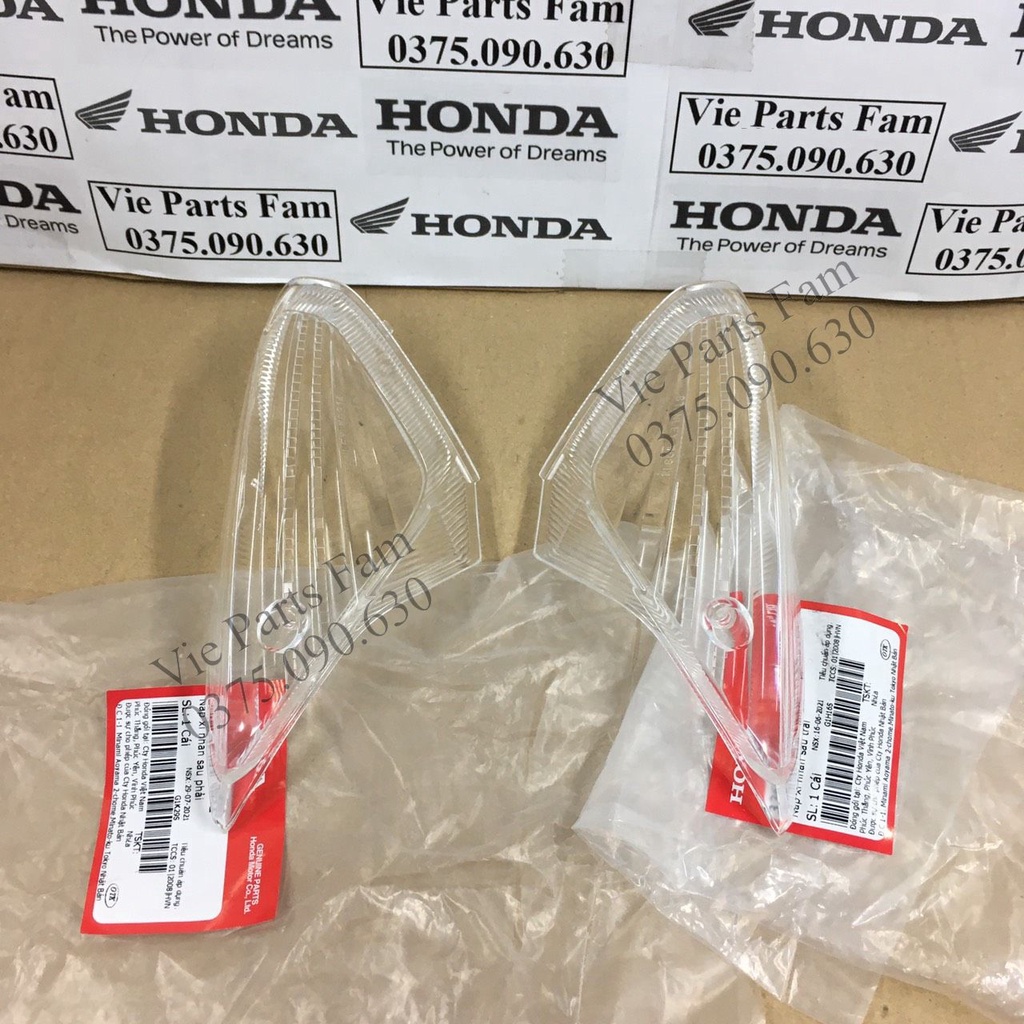 Cặp nắp chụp xi nhan sau Vision đời đầu 2011-2012-2013 , hàng din Honda mới 100%