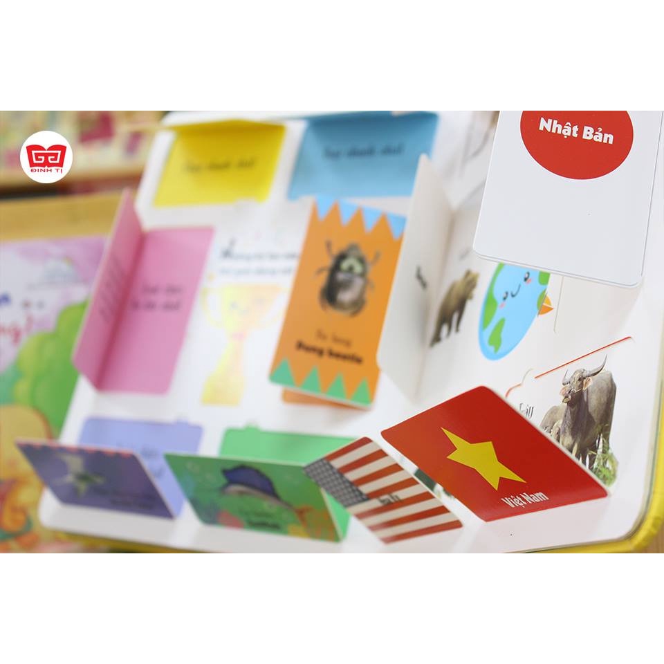 Sách Lift the flap Lật mở khám phá 100 words 100 animals my ABC