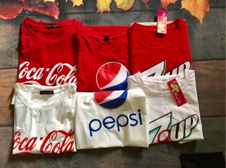 Áo thun pepsi , coa- cola , 7up