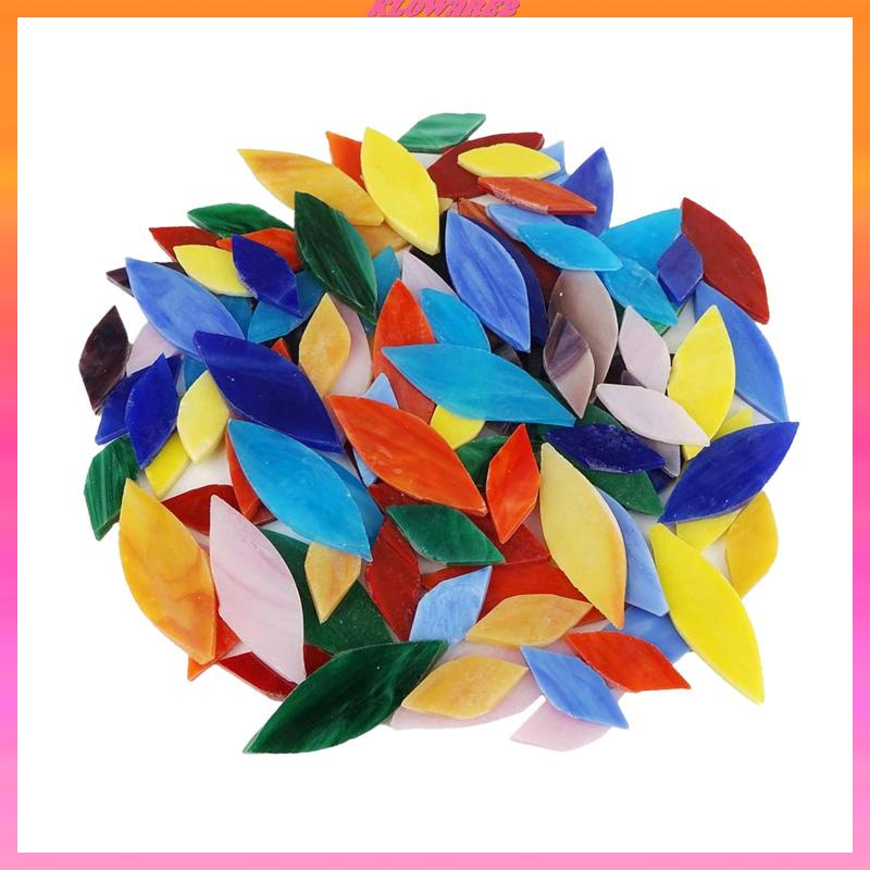 Set 2 / 100 Hoa Lá Phong Cách Mosaic Trang Trí Nghệ Thuật