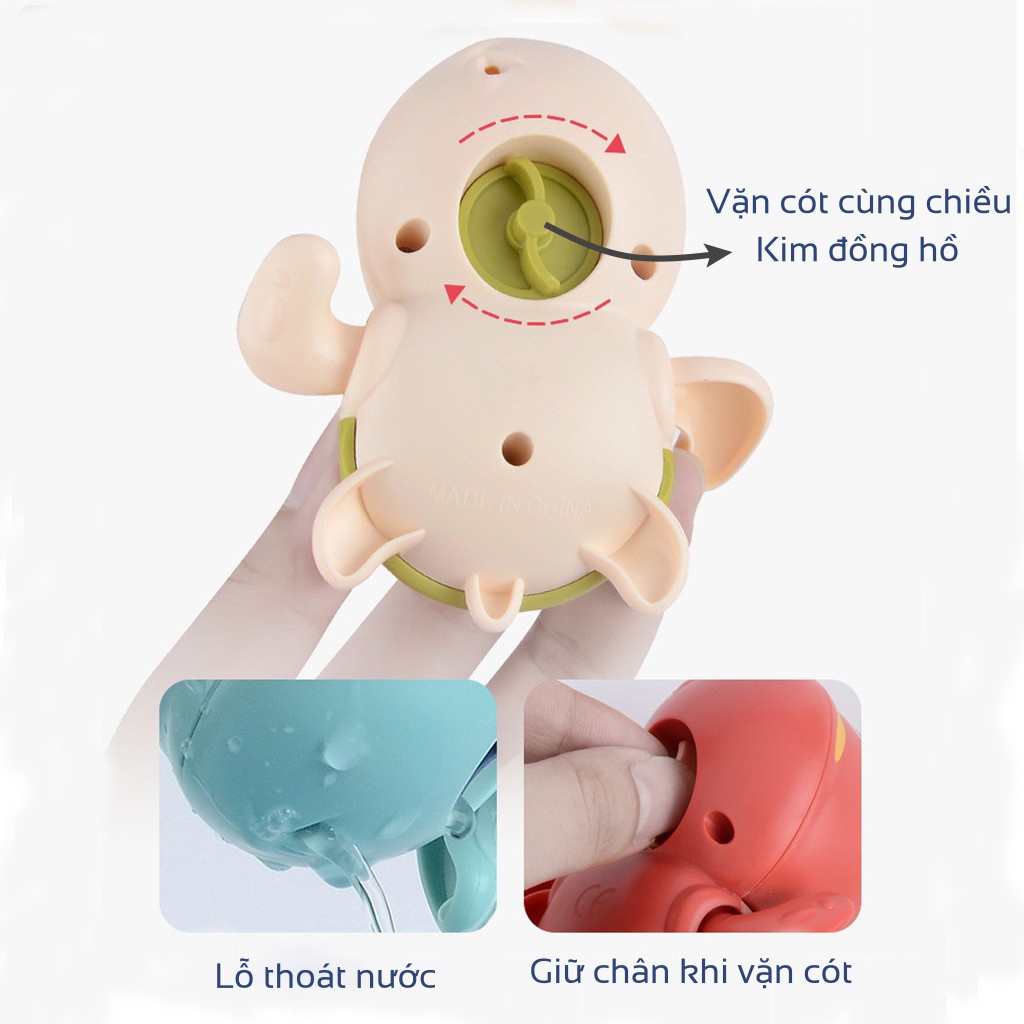 Rùa vặn cót Đồ chơi rùa bơi trong nước thả bồn tắm cho bé Lego3d.vn