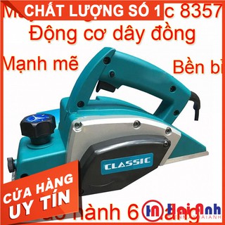 Máy bào gỗ cầm tay mini 2 lưỡi Classic CLA-8357, động cơ dây đồng. BH chính hãng 6 tháng