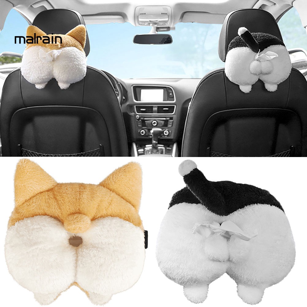 Túi Đựng Khăn Giấy Hình Mông Chó Corgi Đáng Yêu