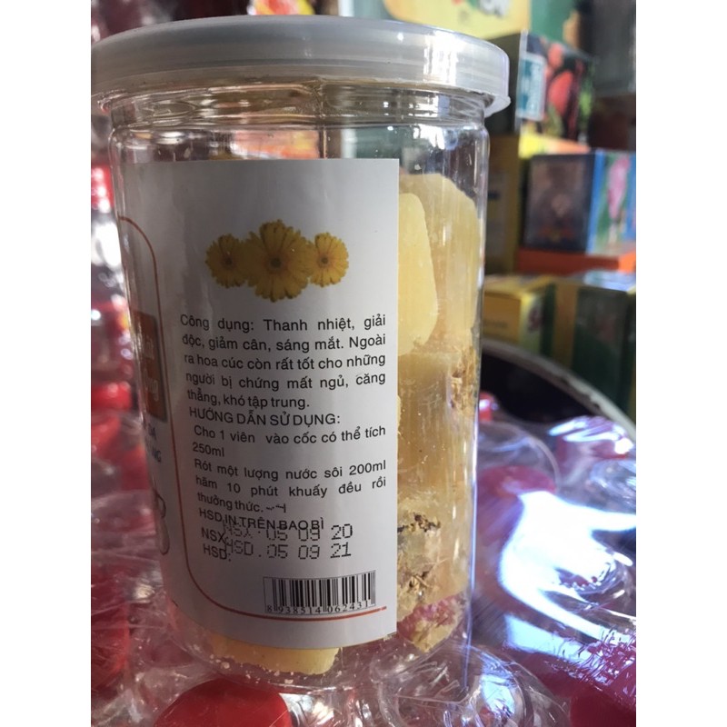 Hũ 380gr Trà Hoa Cúc Đường Phèn Mật Ong CHUNG ANH
