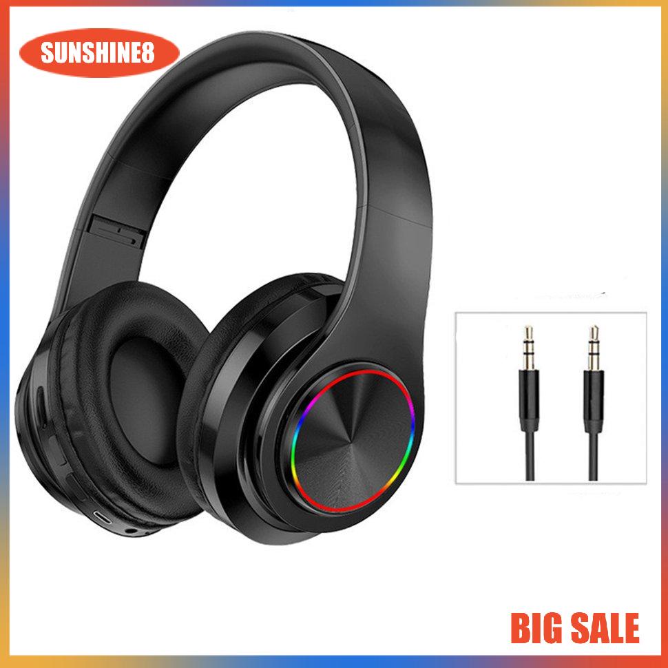【SUN】B39 Luminous Wireless Headset With Light Bilateral Stereo Long-lasting Headset