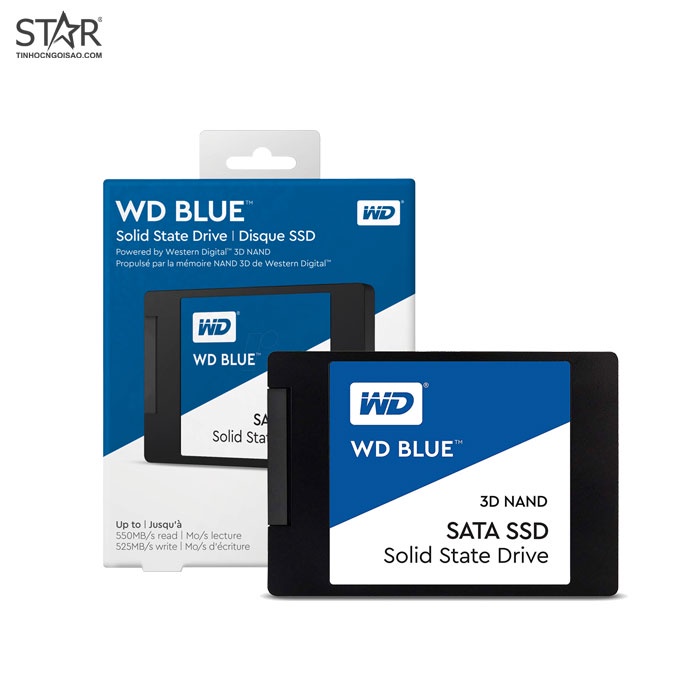 Ổ cứng SSD 250G Western Blue Sata III 6Gb/s TLC (WDS250G2B0A)