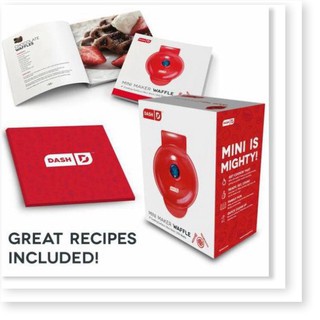 Máy Nướng Làm Bánh Quế Waffle Dash Màu Đỏ