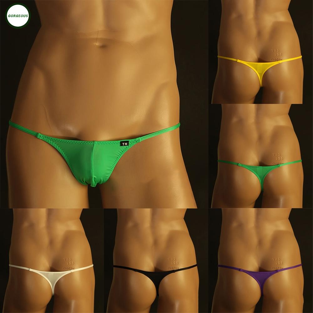 GORGEOUS~Mens G-String Underwear T-Back Briefs Sexy Micro Low-rise Bikini Pouch-Pants