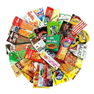 Set 30 gói snack ăn vặt cổng trưởng - ăn vặt tuổi thơ