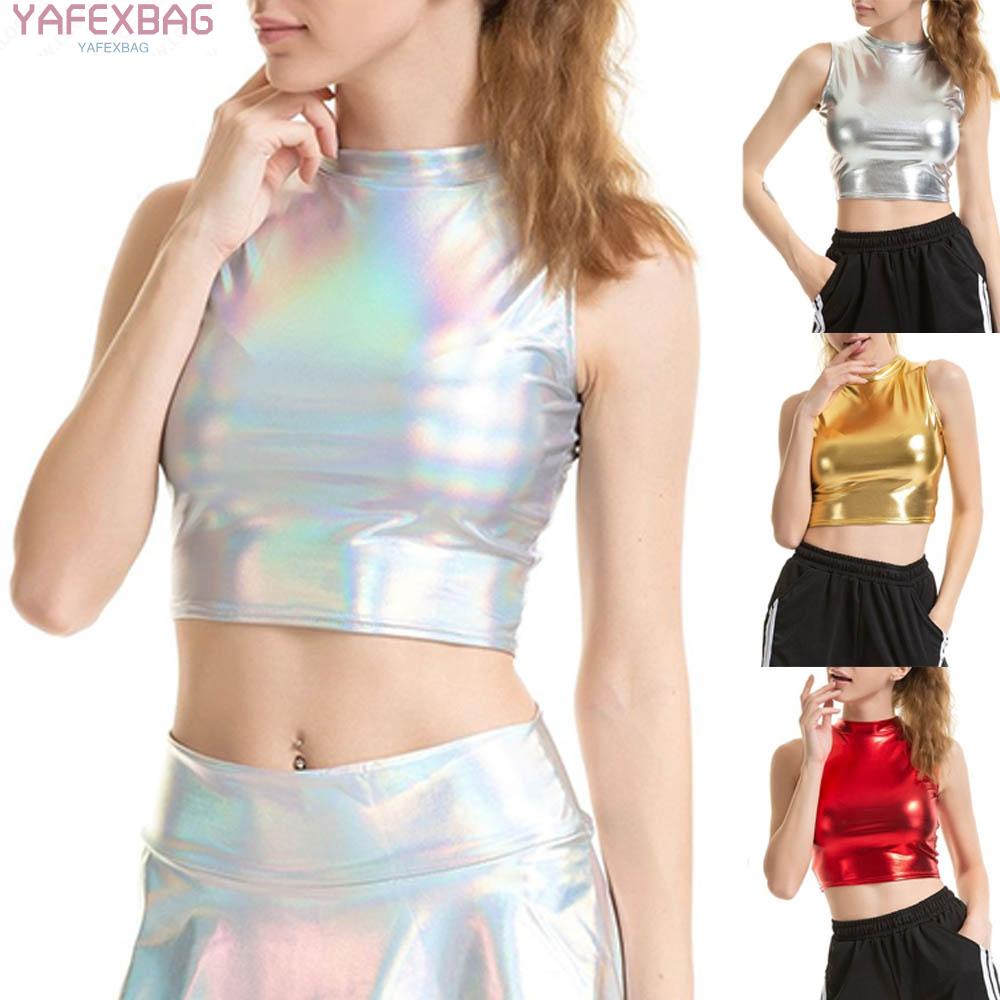 Blouse Bustier Vest Cool Style Crop Top Dance Club Performance Costume