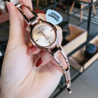 Đồng hồ dành cho nữ ANNE KLEIN AK2626 VÀNG HỒNG .case 30mm. 3atm