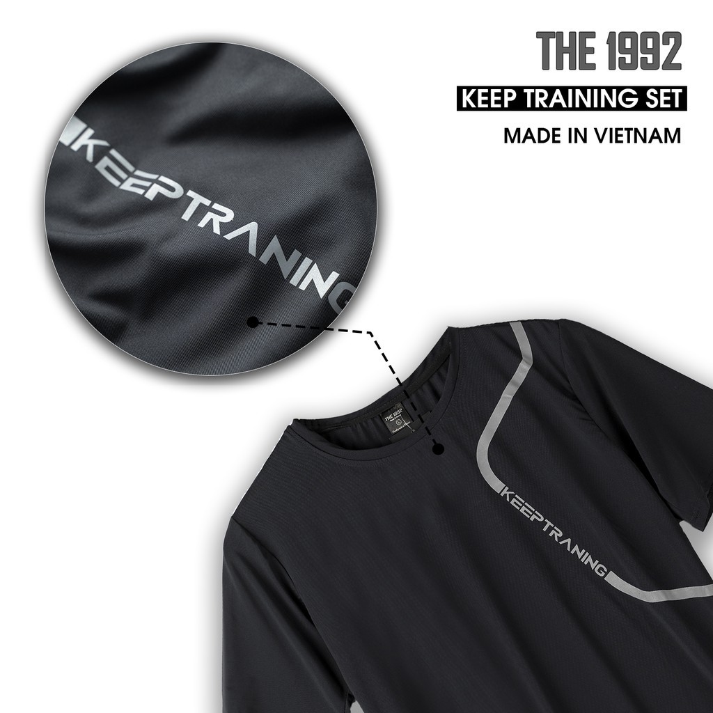 Bộ thể thao nam Đồ bộ nam KEEP TRAINING