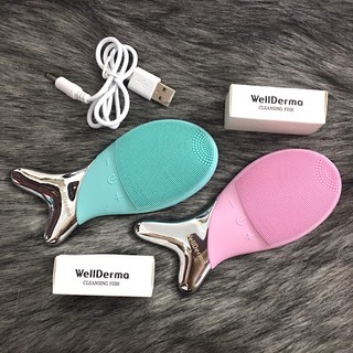 Máy rửa mặt massage con cá WellDerma Cleansing Fish Hàn Quốc