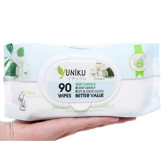 Khăn giấy ướt cao cấp Yuniku - 90 tờ