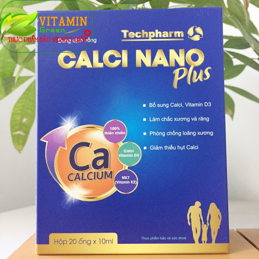 CANXI NANO CHO BÉ CALCI NANO PLUS 20 ống x 10ml