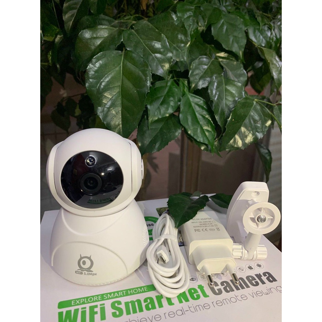 Camera Wifi - Camera v380 Full HD - 5.0 MPX Kèm thẻ nhớ chính hãng Bảo hành 3 năm