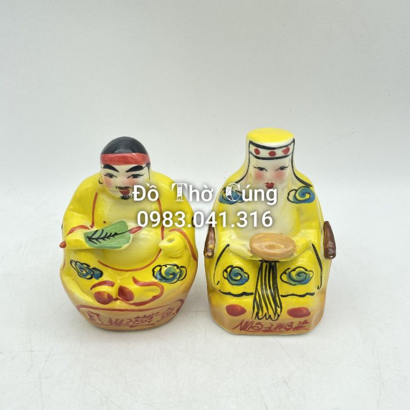 Ông Tài địa màu vàng Bát Tràng các cỡ (QH)