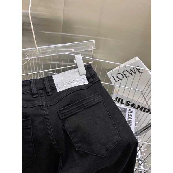 Quần jeans nữ cạp cao ống rộng có khoá kéo ở ống quần thương hiệu SMFK 2022 cao cấp