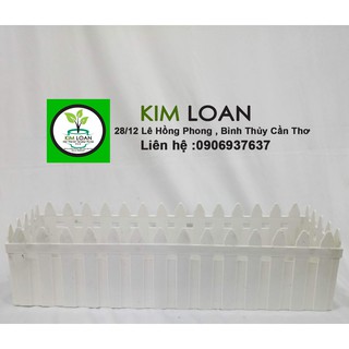 Combo 4 chậu hàng rào nhựa 48x14x12cm