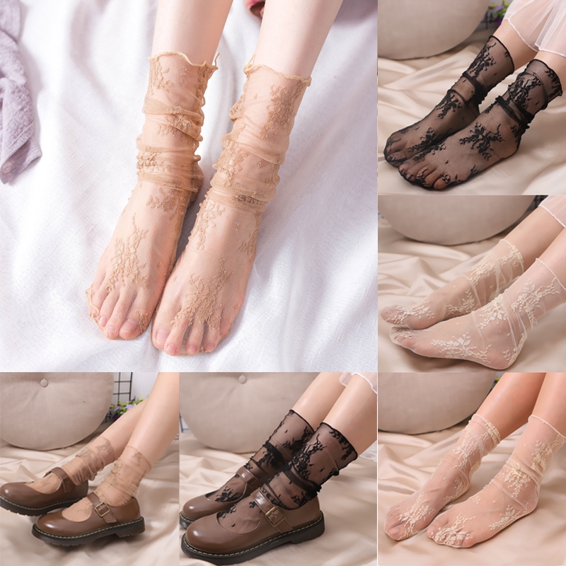 Tất lưới cổ cao thời trang dành cho nữ