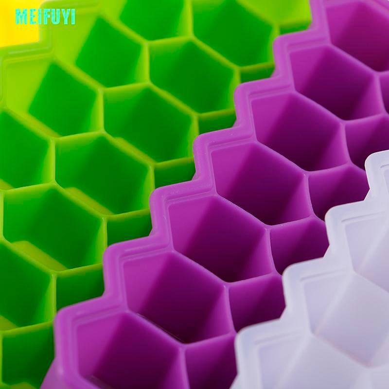 Khay Làm Đá Hình Tổ Ong 37 Ngăn Bằng Silicon