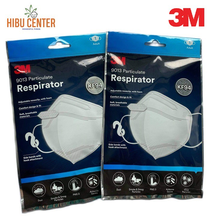 Khẩu Trang Chống Bụi 3M 9013 Tiêu Chuẩn KF94 Nhập Khẩu Hàn Quốc (Gói 1 Cái)