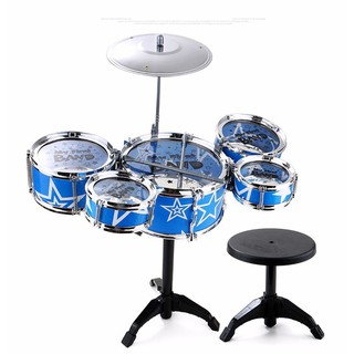 BỘ TRỐNG JAZZ DRUM 5 TRỐNG CÓ GHẾ CHO BÉ