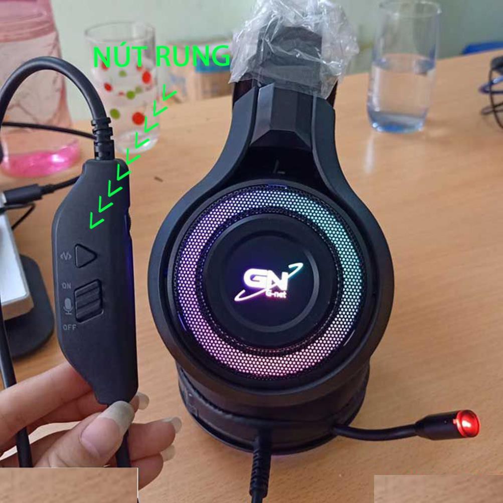 Tai nghe Gaming G-Net GH6 PLUS 7.1 - Có Rung - Cổng USB Led RGB - Âm thanh giả lập 7.1 - Bảo hành 12 tháng - Lỗi 1 đổi 1 | WebRaoVat - webraovat.net.vn