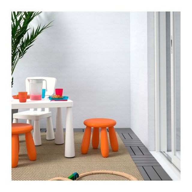 Ghế đẩu tròn Ikea Mammut 35 x 30 x 30 cm