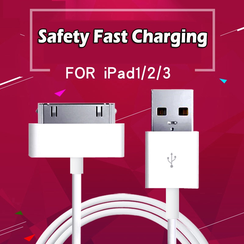 Cáp dữ liệu sạc 30 chân MỚI Tương thích cho iPhone 3G 3GS 4 4S iPad 12 3