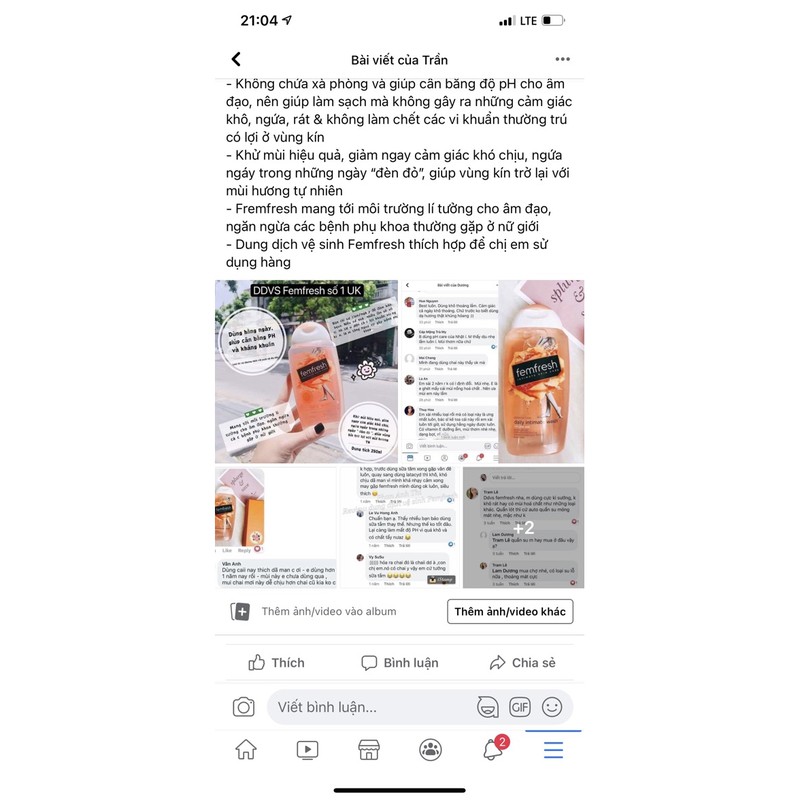 dung dịch vệ sinh 118k