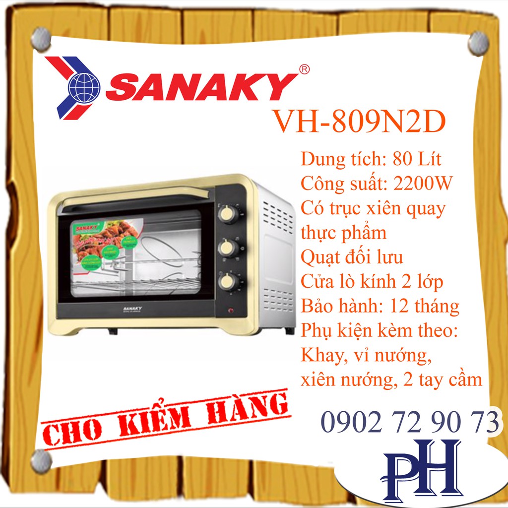 LÒ NƯỚNG SANAKY VH-809N2D