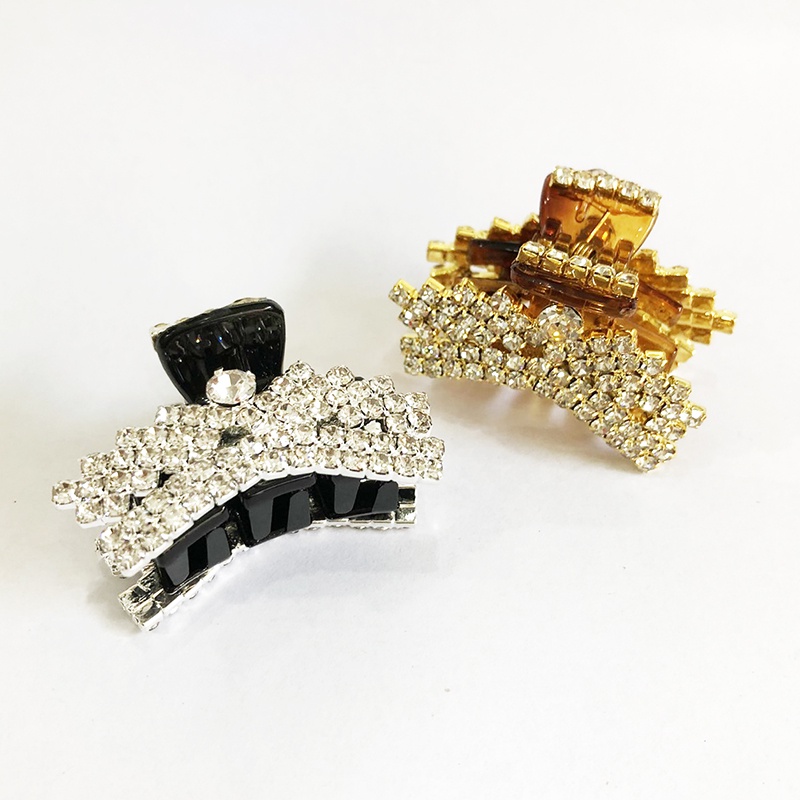 Kẹp tóc gấp tóc mini đỉnh đầu đính hạt sang trọng DTonline Đỉnh_vuongmien