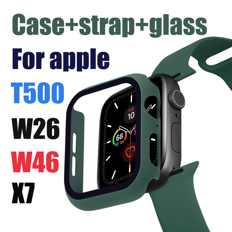 Bộ Dây Đeo Và Kính Cường Lực Cho Đồng Hồ Thông Minh Apple Watch 44mm Iwatch Band 38mm 42mm 40mm Series 5 4 3 2 Apple Watch Band 500 W26 W46