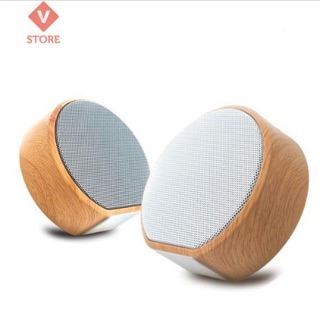 Loa buetooth Mini vân gỗ âm cực hay