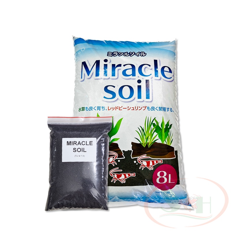 Đất Nền Miracle Soil Trồng Cây Thủy Sinh Nuôi Tép Cảnh - Bao 8 lít