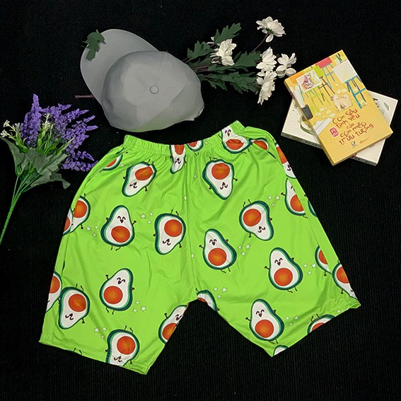 Quần Short Lửng Unisex quần ngủ đi biển Cartoon Cute nhiều mẫu - BW FASHION