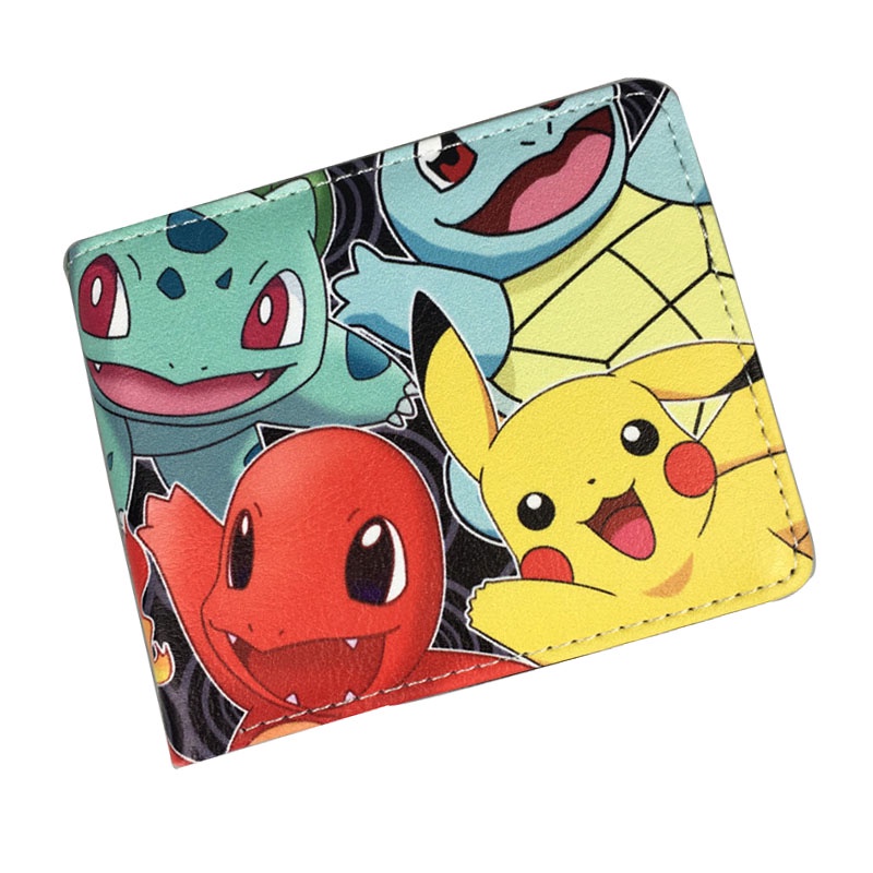 Ví Ngắn Gập Đôi In Hình Pikachu Hoạt Hình Pokemon