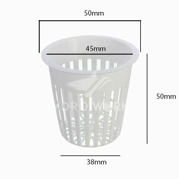 Rọ trồng rau thủy canh khí canh - Bộ rọ nhựa phi 50x50mm