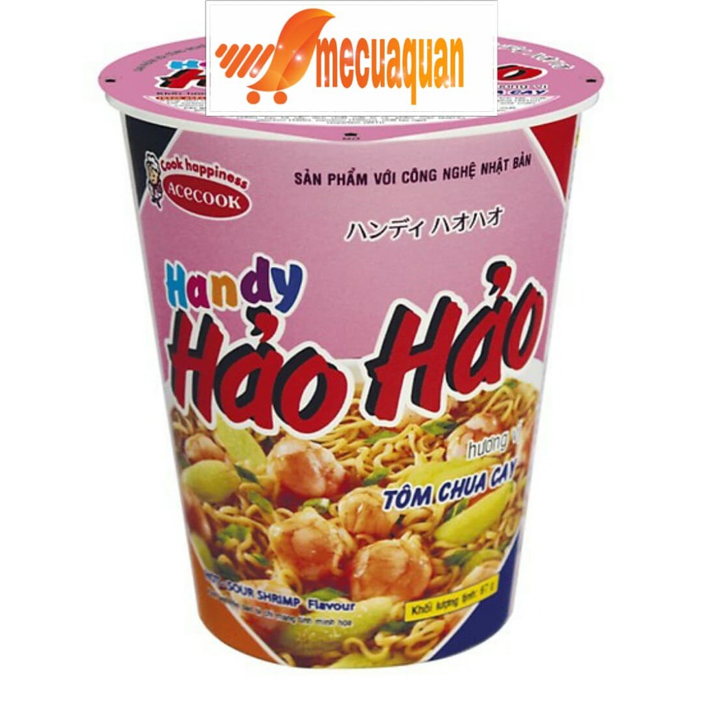 Mì ly Handy Hảo Hảo tôm chua cay 67g