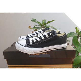 GIÀY Converse ĐEN CỔ THẤP- full hộp