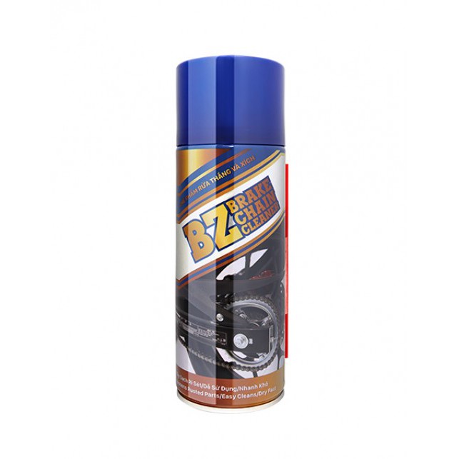 Combo sản phẩm vệ sinh sên BZ CHAIN CLEANER, bảo dưỡng sên xích BZ Chain Lube kèm bàn chải vệ sinh sên